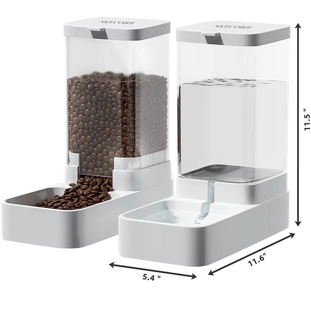 Pet Feeder & Water Dispenser Set - Picture 4 of 6